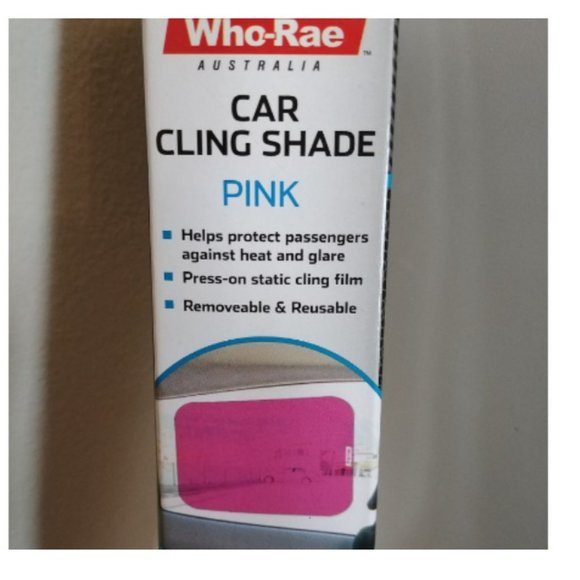 Accents New Pink Press On Static Pink Cling Car Window Shade Poshmark